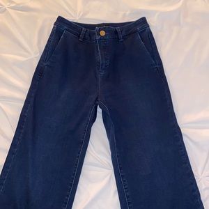 Massimo dutti crop flare pants